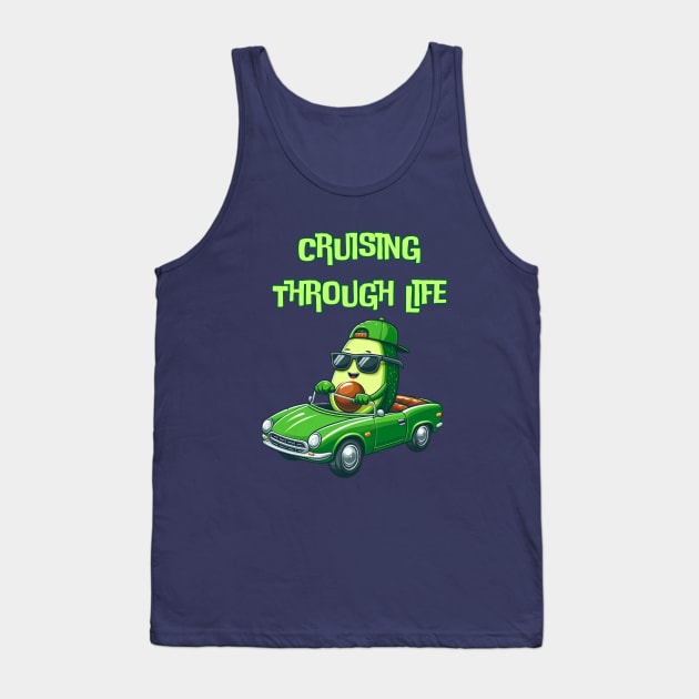 Avocado Pun Tank Top by BukovskyART